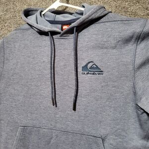 New Quiksilver Gridliner Hoodie Mens Medium Vintage Indigo $100 MSRP Sweatshirt